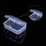 HULIANFU Mini Boxes Rectangle Clear Plastic Jewelry Storage Case Container Packaging Box for Earrings Rings Beads Collecting Small Items