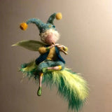 HULIANFU New Little Fairy DIY Wool Felt Dolls Craft Needle Felt Animal Kit Set Handcraft Non Finished Poked Set Handmade Gift