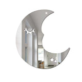 HULIANFU Nordic Cartoon Decorative Mirror Bathroom Baby Room Rabbit Wood Acrylic Mirror Frame Creative Home Art Wall Decorations Artwork