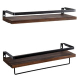 HULIANFU Wall Shelf Wood Floating Rack Wall Decoration Multifunction Storage Holder Shelf Rack Decorative For Kitchen/ Bedroom Frame