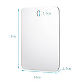 HULIANFU Unbreakable Portable Traveling Mirror Anti Fog Shower Mirror Bathroom Fogless Free Mirror Washroom For Man Shaving Mirror Travel