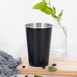 HULIANFU NorthernEurope Ins Industry Style 304 Stainless Steel Spray Paint Beer Cup Cold Water Drinks Cup Household Office Use Gargle Cup