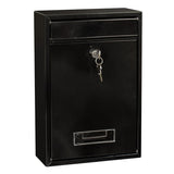 HULIANFU Mailbox Outdoor Wall Mount Security Locking Mailbox Letter Box for Home Garden Decoration Letter Newspaper Magazine Post Box