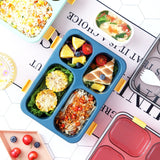 HULIANFU Portable Outdoor Bento box japanese style food storage containers Leak-Proof lunch box for kids with Soup Cup Breakfast Boxes