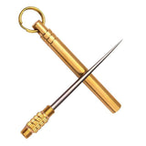 HULIANFU Outdoor Edc Portable Multifunctional Toothpick Bottle Fruit Fork Camping Tool Toothpick Tube Stronger Than Dental Floss