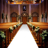 HULIANFU White Carpet Wedding Aisle Runner White Aisle Runner Floor Rugs Indoor Outdoor Party Wedding Wedding Carpet Custom Length Decor