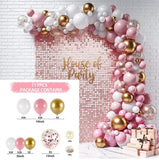 HULIANFU Macaron Pink Balloon Garland Arch Kit Wedding Birthday Party Decoration Kids Globos Gold Confetti Latex Ballon Baby Shower Girl