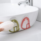 HULIANFU Kitchen Organizer Suction Cup Sink Drain Rack Sponge Storage Holder Kitchen Sink Soap Rack Drainer Rack  Bathroom Accessories