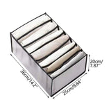 HULIANFU New Underwear Clothes Storage Box Foldable Drawer Organizers Socks Shorts Closet Wardrobe Separation Compartment Box Washable