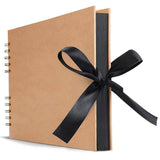 HULIANFU Photo Albums 80 Black Pages Memory Books A4 Craft Paper DIY Scrapbooking Picture Wedding Birthday Childrens Gift