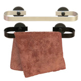 HULIANFU Magnetic Towel Bar Holder for Kitchen,Refrigerator, RV,Restroom,Bathroom Storage, Black or Silvery