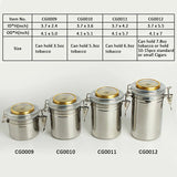 HULIANFU MUXIANG Tobacco Humidor Humidifier Cigar Humidor Jar Tobacco Pipes Smoking Accessories Humidor Box Travel Stainless Steel Gift