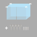 HULIANFU   YanYangTian Anti Mosquito Net Single Bed canopy for Adult children  beds Indoor Bunk Bed window Outdoor Netting Moustiquaire