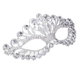 HULIANFU Luxury Diamond Rhinestone Party Mask Masquerade Party Decoration Crown Alloy Mask For Women Party Decor Accessories party Gift