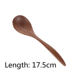 HULIANFU Natural Wooden Spoon &amp; Fork Dinner Kit Rice Soups Utensil Cereal Handmade  Home Tableware Dinnerware Cutlery For Kicthen