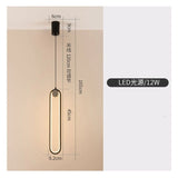 HULIANFU Modern Led Pendant Lamps Gold Black for Dining Room Bedroom Bedside Table Chandelier Minimalist Decor Lighting Suspension Design