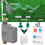 HULIANFU New Tuya Water Flow Monitor WIFI Smart Sprinkler Timer Wireless Water Saving Valve Remote Control Waterting Timer Alexa Google