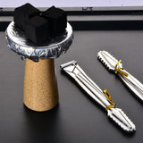 HULIANFU Metal Shisha Hookah Charcoal Tongs Tweezers Tobacco Tongs Water Pipe Sheesha Chicha Narguile Charcoal Tongs Shisha Hookah Tool