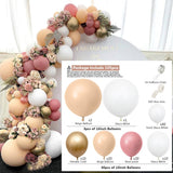 HULIANFU Wedding Balloon Kit Balloons Arch Decoration Birthday Baby Shower Party Birthday Wedding Balloon Decoration Balloons Sets Arch