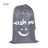 HULIANFU Washable Dirty Clothes Organizer Nylon Laundry Bag Wash Me Travel Storage Pouch Folding Bags Wash Drawstring Bag