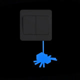 HULIANFU Light Switch Sticker Luminous Wall Stickers Cartoon Glow in the Dark Sticker Decal for Kids Room Decoration Home Decor Cat Fairy