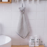 HULIANFU Soft Baby Towel Cartoon Animal Hand Towel Hanging Face Towel Cute Absorbent Bathing Towel For Bathroom Kitchen Quick Dry Towel