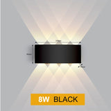 HULIANFU Led Wall Lamp Aluminum Outdoor IP65 Waterproof Up Down Wall Light For Home Stair Bedroom Bedside Bathroom Corridor Lighting
