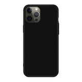 HULIANFU Plain Phone Case for iphone 13 Pro Max 13pro Case For iphone se  13pro Max Cover Black Matte Silicone Case for iPhone 12 11