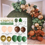 HULIANFU Rose Apricot Balloon Garland Arch Kit Wedding Birthday Party Decoration Kids Confetti Latex Balloons Baby Shower Decor Baloon