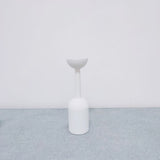 HULIANFU White Black Wooden Candle Holder Nice Minimalist Geometric Beech Shaped Candle Art Decoration Candle Seat