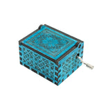 HULIANFU Wife friends Star Ball Birthday Present Music Christmas Theme Anonymity Box Wooden Castle MY Children Gift Goigeous