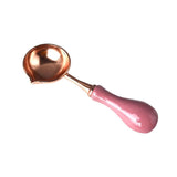 HULIANFU Wax Spoon Sealing Wax Seal Stamp Beads for vintage craft Envelope Wedding Wax seal Ancient Sealing Wax stamp Wooden Handle spoon