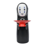 HULIANFU Spirited Away Kaonashi No-face Piggy Bank Toy Automatic Eaten Coin Bank Miyazaki Hayao Chihiro Figure Saving Money Box Kids Gift