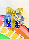 HULIANFU New large cake gift box donut popcorn shape aluminum film balloon wedding celebration birthday party scene decoration