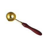 HULIANFU Wax Spoon Sealing Wax Seal Stamp Beads for vintage craft Envelope Wedding Wax seal Ancient Sealing Wax stamp Wooden Handle spoon