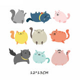 HULIANFU Iron on Cute Animal Patches Set for Clothing DIY T-shirt Applique Vinyl Unicorn Heat Transfer Clothes Stickers Thermal Press T
