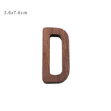 HULIANFU NEW Nordic Style Black Walnut Letter Decorative Letters Combination Wall Decoration DIY Letter Home Decoration Wooden Alphabet