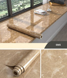 HULIANFU Kitchen Oil-proof Transparent Film Thick Self Adhesive Waterproof Countertop Furniture Marble Wallpaper Bathroom Decor Stickers