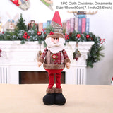 HULIANFU Santa Claus Christmas Doll Merry Christmas Decorations for Home Elk Christmas Ornaments Xmas Tree Decor  Navidad Natal Gifts