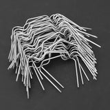 HULIANFU Promotion! 50Pcs Stainless Steel Greenhouse W Clips Spring Wire Glazing Glass Frame Fixing Clamp