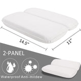HULIANFU SPA Non-Slip Bath Pillow with Suction Cups Bath Tub Neck Back Support Headrest Pillows Thickened Home Cushion Accersory