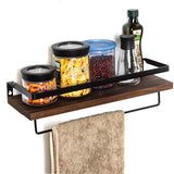 HULIANFU Wall Shelf Wood Floating Rack Wall Decoration Multifunction Storage Holder Shelf Rack Decorative For Kitchen/ Bedroom Frame