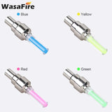 HULIANFU WasaFire Neon Bike Spoke Light Mini LED Bicycle Taillight MTB Wheel Tire Nozzle Valve Caps Lamp Cycling Warning Head Rear Light