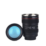 HULIANFU Stainless Steel Camera EF24-105mm Coffee Lens Mug White Black Coffee Mugs Creative Gift Coffee Cups canecas tazas vaso café