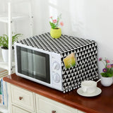 HULIANFU Microwave Oven Dust Cover Oil-proof Natural Material Breathable Protection With Storage Bag   Kitchen Supplies