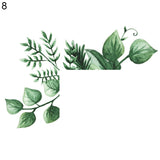 HULIANFU Leaf Green Plant Personality Wall Sticker Light Switch PVC Home Decoration Decal