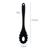 HULIANFU Silicone Pasta Noodle Spoon Pasta Scoop Colander Noodle Spaghetti Ladle Slot Spoon Heat-Resistant Tableware Kitchen Gadget
