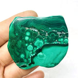 HULIANFU Natural Rock Zambian Malachite Rough Stone Specimen Home Spirit Decoration Life Crystal Gift Anti-decay and Negative Energy