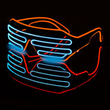 HULIANFU LED Glasses Glowing Halloween Luminous Neon Christmas Party Bril Flashing Light new