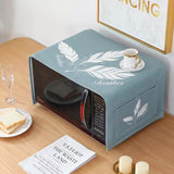 HULIANFU Waterproof High Quality Microwave Oven Dust Cover Storage Bag Kitchen Double Pockets Covers Microwave Cover Microwave Oven Hood